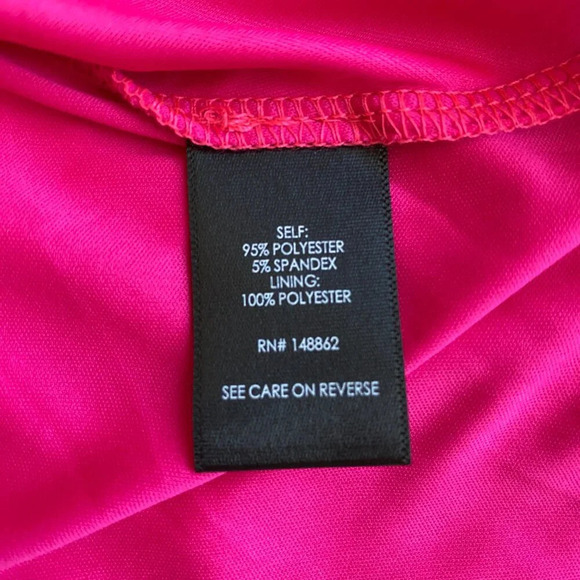 Torrid Ruffle Tiered Mini Dress Women's 3 Hot Pink Mesh Neon Sheer Going Out - Picture 13 of 14